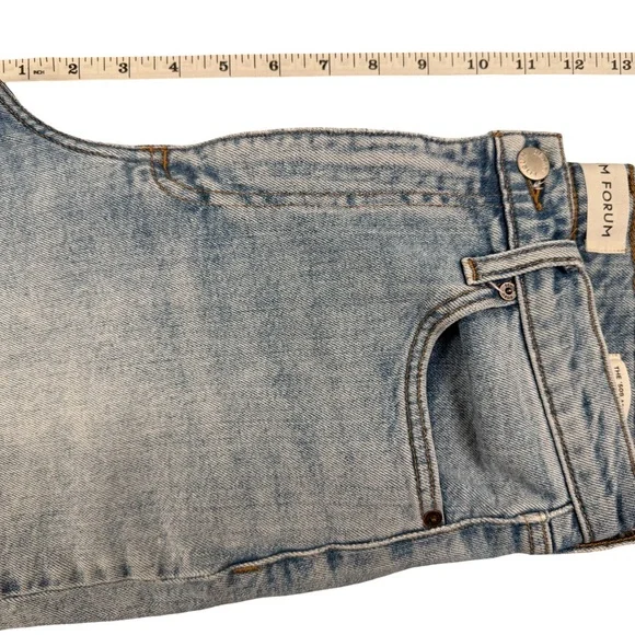 Denim Forum Blue Jean Shorts Casual Summer Style - Picture 7 of 10